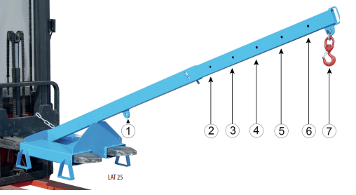 Stapler Anbaugerät Lastarm Typ LAT